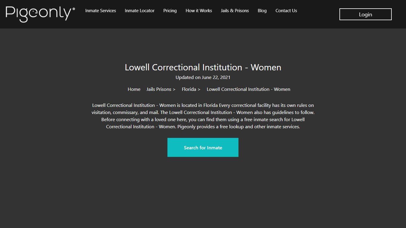 Lowell Correctional Institution - Women Inmate Search ...