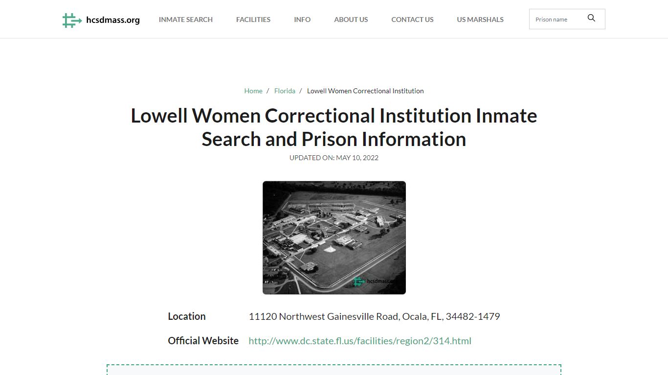 Lowell Women Correctional Institution Inmate Search ...
